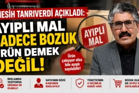 Tüketiciler birliği genel başkan vekili nesih tanrıverdi, ayıplı malın yalnızca bozuk ürün anlamına gelmediğini açıklıyor.