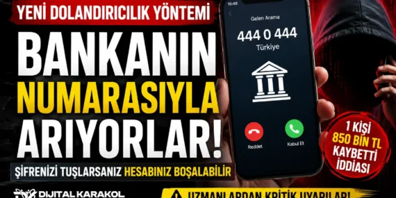 Telefon ekranında bankanızın numarası çıkarsa bir kez daha düşünün