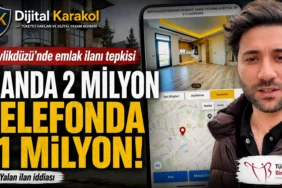 Beylikdüzü emlak ilanı iddiasında ilanda 2 milyon tl görünen dairenin telefonda 11 milyon tl olarak söylenmesi üzerine hazırlanan haber görseli