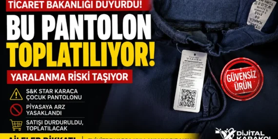 Çocuğunuzda bu pantolon var mı? Ticaret bakanlığı piyasadan çekilmesini i̇stedi
