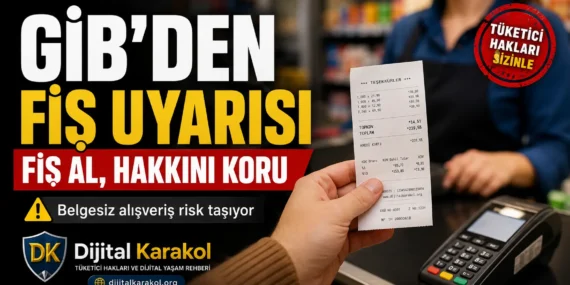 Gi̇b’den fiş uyarısı: alışverişte o küçük kâğıt hakkınızı koruyor