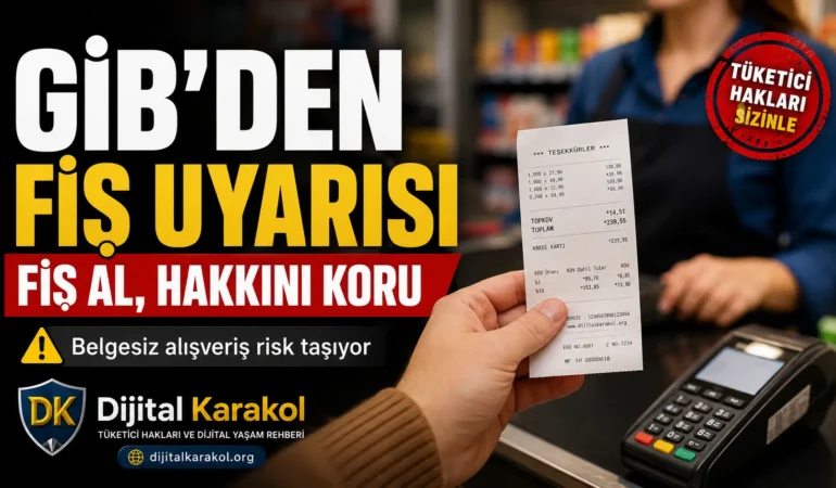 Gi̇b’den fiş uyarısı: alışverişte o küçük kâğıt hakkınızı koruyor