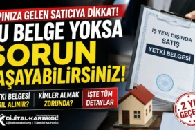İş yeri dışında satış yetki belgesi hakkında bilgilendirme görseli. Kapıdan satış yapan firmalar için yetki belgesi zorunluluğu ve tüketici hakları.