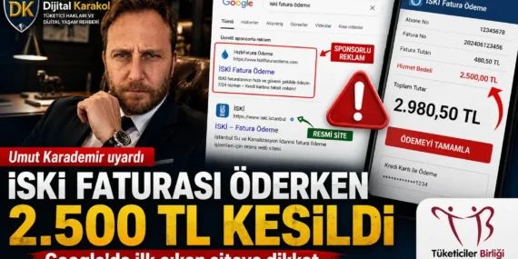 İski̇ faturası ödemek i̇sterken 2. 500 tl i̇şlem ücretiyle karşılaştı: uzmanlardan “resmi site” uyarısı
