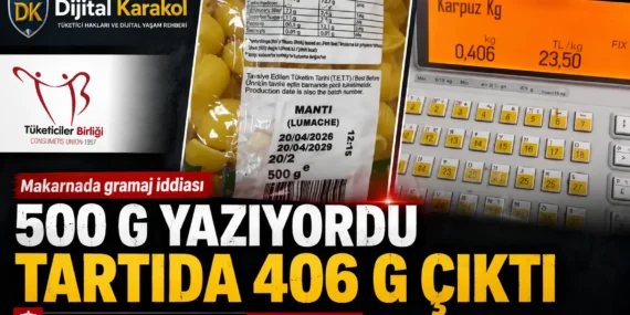 Marketten aldığı makarnayı tarttı, ekrandaki rakam sosyal medyada tartışma başlattı