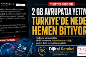 Türkiye’de mobil internet paketlerinin hızlı bitmesi ve faturalandırma bloğu iddiası sosyal medyada tartışma yarattı
