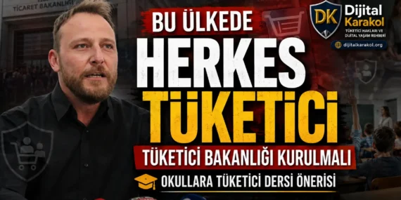 “bu ülkede herkes tüketici”: bakanlık kurulsun, okullara ders konulsun