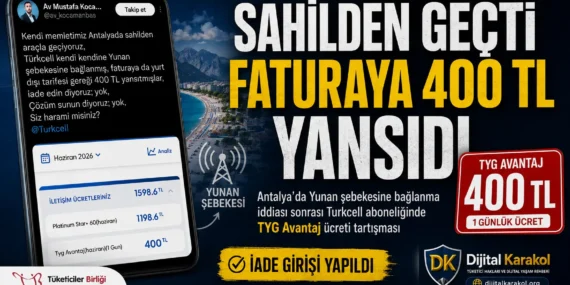 Antalya’da yunan şebekesi i̇ddiası: turkcell faturasına 400 tl tyg avantaj ücreti yansıdı
