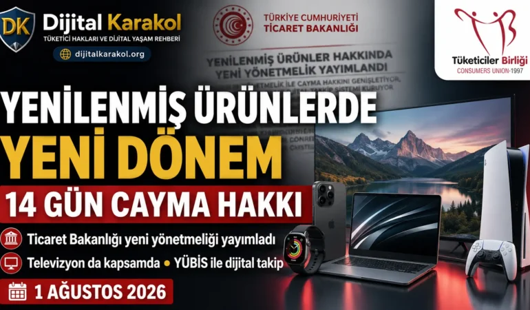 Ticaret bakanlığı yenilenmiş ürünlerde yeni dönemi başlatıyor: mağazadan alınan ürüne 14 gün cayma hakkı