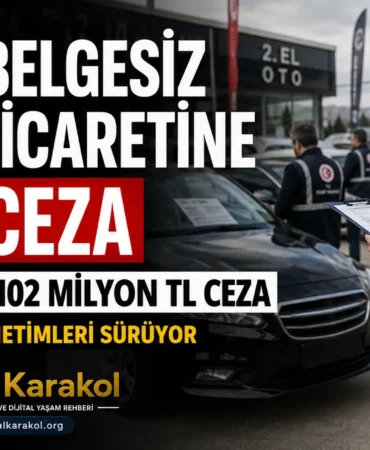 Ticaret bakanlığı yetki belgesiz araç ticareti yapan 176 kişi ve işletmeye 102 milyon tl idari para cezası uyguladı