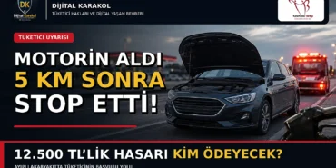 Ayıplı motorin aldıktan 5 kilometre sonra stop eden araç ve 12. 500 tl’lik hasar için tüketici hakem heyeti başvurusu