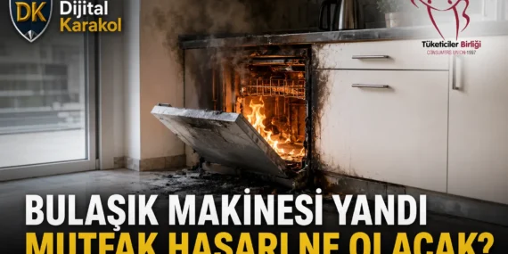 Bulaşık makinesi yandıysa mutfaktaki hasarı da talep edebilirsiniz