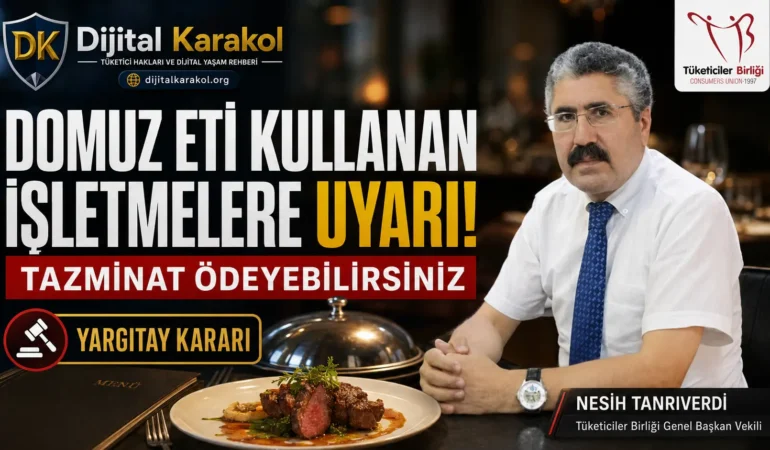 Yargıtay’ın domuz eti kararı: i̇şletmelere manevi tazminat uyarısı