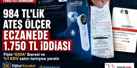 Çocuğu ateşlenince nöbetçi eczaneye gitti: fişteki “gıda” satırı tartışma yarattı