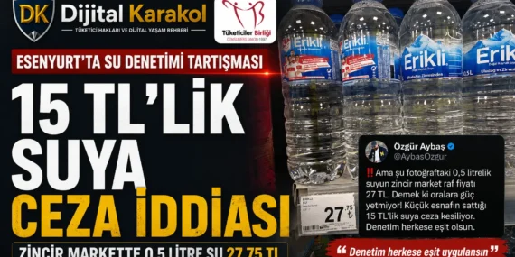 Zincirde 27,75 tl, esnafta 15 tl: su satışı denetimi tartışma yarattı