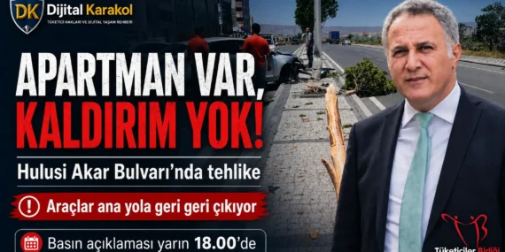 Hulusi akar bulvarı’nda kaldırım ve otopark sorunu: vatandaşlar yarın açıklama yapacak