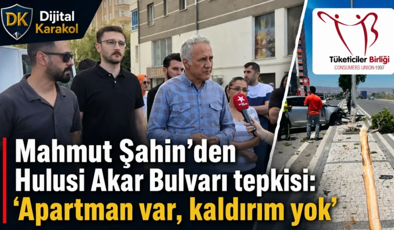 Mahmut şahin’den hulusi akar bulvarı’nda sert tepki: “apartman var, kaldırım yok! ”