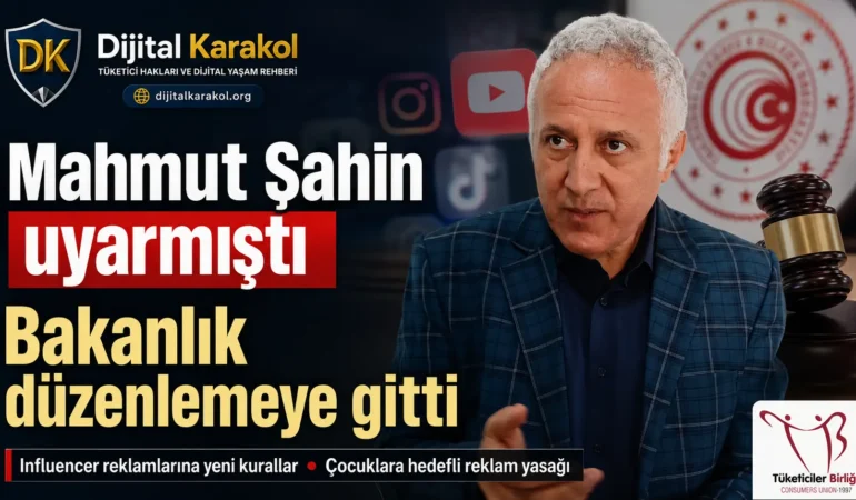 Mahmut şahin haftalar önce uyarmıştı, bakanlık influencer reklamlarına yeni kural getirdi