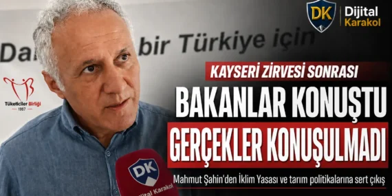 Kayseri’de zirve yapıldı, sorular cevapsız kaldı: mahmut şahin’den i̇klim yasası ve tarım politikalarına sert eleştiri