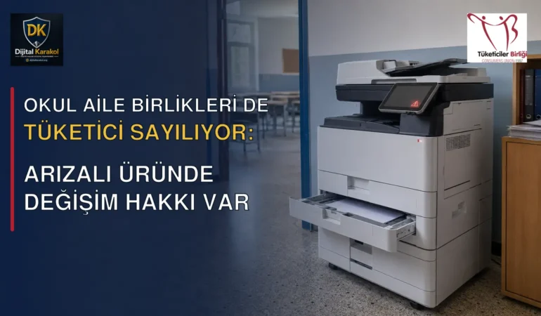 Okul aile birliğinin aldığı fotokopi makinesi arızalı çıktı: değişim hakkı var mı?