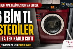 Servisin 6 bin tl masraf çıkardığı çamaşır makinesinde arızanın tek kablodan kaynaklandığı iddiası