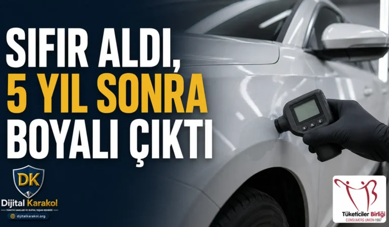 Sıfır araçta boya çıktı: garanti bitse de tüketicinin hakkı var mı?