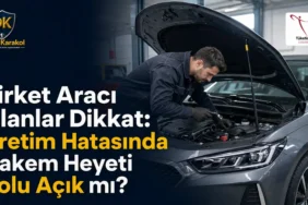 Şirket adına kayıtlı araçta üretim hatası çıkması halinde tüketici hakem heyetine başvuru yolu