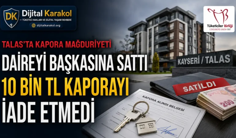 Emlakçı daireyi başkasına sattı, 10 bin tl kaporayı i̇ade etmedi: hakem heyetine gidilir mi?