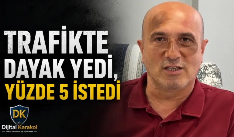 Trafikte darp edilen vatandaştan para cezası tepkisi: “dayağı yiyen benim, parayı alan devlet”