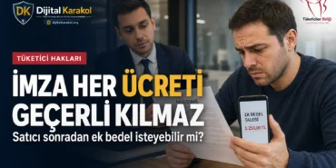 Tüketici sözleşmesinde yer almayan ek ücret talebini inceleyen tüketici ve 6502 sayılı kanun kapsamında tüketici hakları