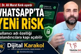 Whatsapp kullanıcı adı özelliği için prof. Dr. Ali murat kırık dolandırıcılık riskine karşı uyardı